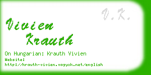 vivien krauth business card